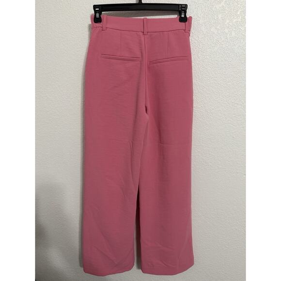 Abercrombie & Fitch Women’s Size 24/00s Pink Tailored Ultra High Wide Leg Pant - Picture 2 of 6